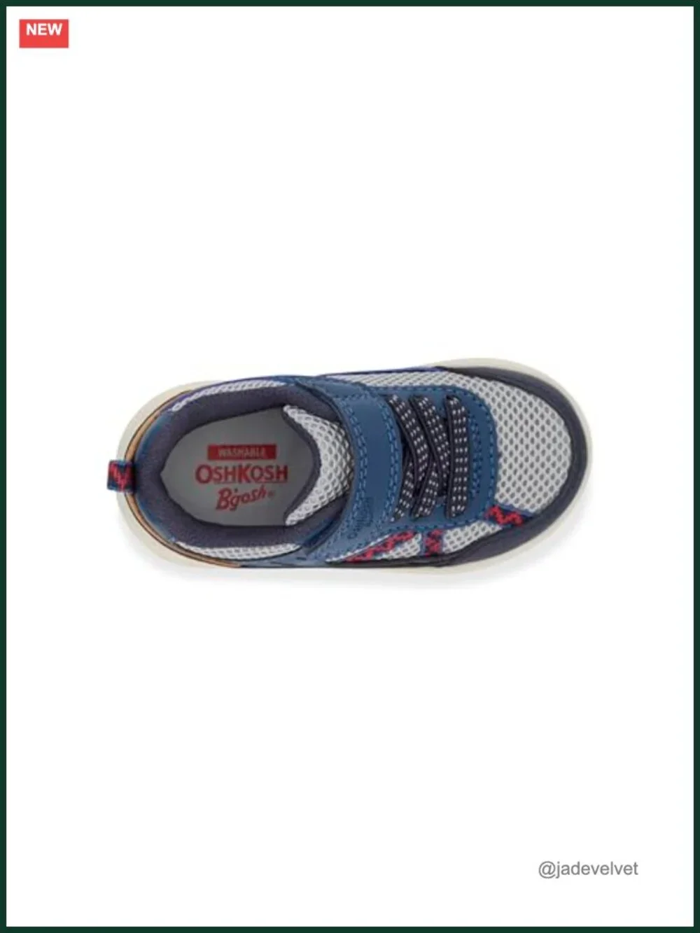 Hiker Sneaker Hook & Loop Machine Washable